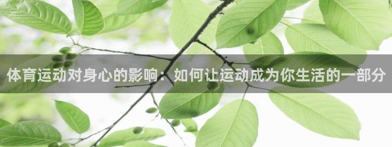 体育运动对身心的影响：如何让运动成为你生活的一部分